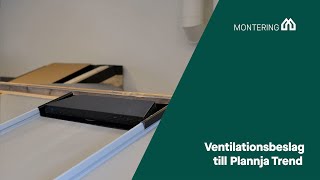 Montering av ventilationsbeslag till Plannja Trend [upl. by Llewol]