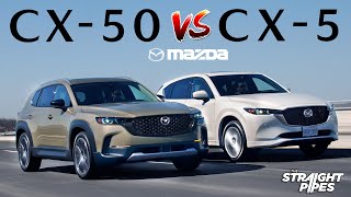 2023 Mazda CX50 vs CX5 Review  Which is BETTER [upl. by Ahsimik107]