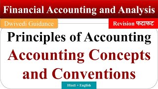 Accounting Concepts and Conventions Principles of accounting financial accounting and analysis aktu [upl. by Ole]