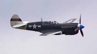 Curtiss P40 Kittyhawk  takeoff display amp landing  Airshow Breitscheid 2012 [upl. by Ahtela]