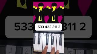 BlingBangbangbornPiano TutorialEasycapcut viral piano trendingshorts easy tutorial [upl. by Lehpar434]