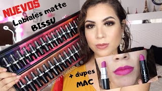 NUEVOS LABIALES MATE BISSU DUPE MAC ♥ FERIBARUE [upl. by Ettenauq405]