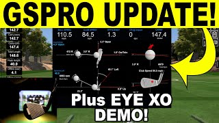 GSPRO GOLF SIMULATOR SOFTWARE  MAJOR UPDATE REVIEW amp UNEEKOR EYE XO DEMO [upl. by Gillian]