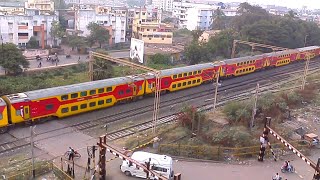 Compilation of AC Train of Indian Railway Crossing From NavsariNVS [upl. by Keeley]