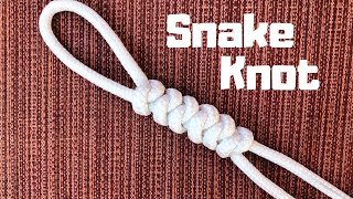 How to tie the Snake Knot easy method [upl. by Dlawso]