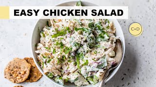 EASY CHICKEN SALAD RECIPE  healthy lunch idea [upl. by Straub801]