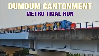 Trial Run Noapara  Dumdum Cantonment New Metro Line  Kolkata Metro Yellow Line [upl. by Alahs562]