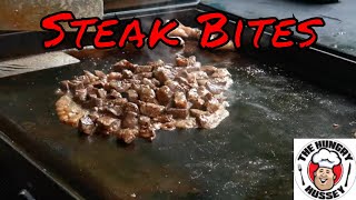 Easy Weeknight Meal  Steak Bites  Blackstone Griddle Recipe [upl. by Ardaed]