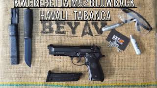 KWC Beretta M92 Blowback 45mm CO2 Havalı Tabanca [upl. by Ayaet]