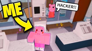 Roblox Piggy but i used hacks [upl. by Ahsihat783]