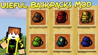 Useful Backpacks Mod  Tu Mochila Aventurera  Forge  Para Minecraft 1144  Review Español [upl. by Marcelle565]