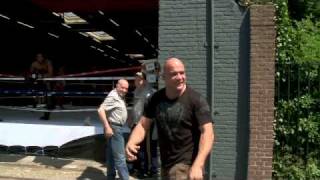 Bas Rutten gets ambushed by Alistair Overeem [upl. by Prady]