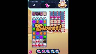 Candy Crush Level 4467 no boosters 3 stars [upl. by Cirdes]