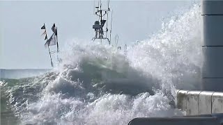 quotGROSSES DÉFERLANTESquot ET ACCIDENT DUNE FEMME QUI SE FAIT ÉJECTER DUN JET🥶 AU PHARE DE CAPBRETON🌊 [upl. by Lud]