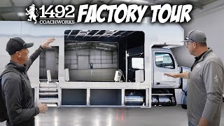 Building the Most Expensive Class C RVFactory Tour of 1492 Coachworks [upl. by Reginnej]