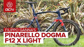 Filippo Gannas Pinarello Dogma F12 X Light  Ineos Grenadiers Rim Brake Race Bike [upl. by Ardena831]