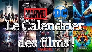 Marvel DC Comics  le calendrier des films [upl. by Roath725]