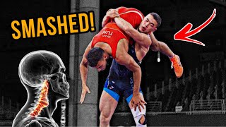 When wrestlers go crazy  Greatest throws of all time [upl. by Rimola]