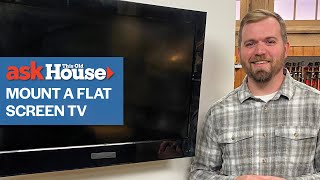 How to Mount a Flat Screen TV  Ask This Old House [upl. by Eniamraj464]