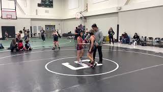 LiL Sean of Albiani Middle School competing at the Smedberg wrestling tournament 121022 [upl. by Aehsila]