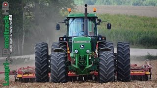 Tracteur Mythique  JOHN DEERE 4955 amp Väderstad Rapid A600S  Semis de Colza 2015 [upl. by Penni]