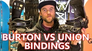 BURTON VS UNION SNOWBOARD BINDINGS [upl. by Karlin292]