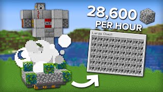 Minecraft Easy 5 Minute Cobblestone Farm  Fully Automatic [upl. by Panter]