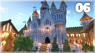 Minecraft How to Build a Medieval Castle  Huge Medieval Castle Tutorial  Part 6 [upl. by Nowahs]