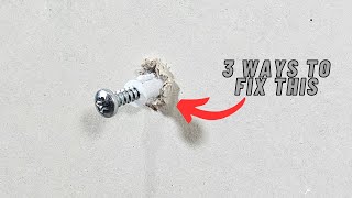 DIY Tutorial 3 Methods to Fix Loose Wall Anchors [upl. by Aneehs]