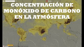 Concentración de Monóxido de carbono en la atmósfera Meteorología [upl. by Okihsoy]