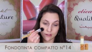 Tutorial MIGLIOR FONDOTINTA COMPATTO BIO by Couleur Caramel [upl. by Eelinej]