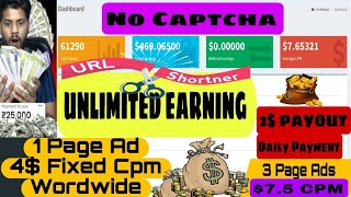 Earned 800 Daily  75 Per 1000 Views  URL Shortener Earning Site  Linksflynet  Fast Payment [upl. by Ahtar]