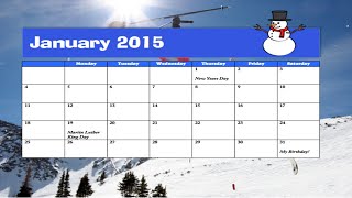 How to make a calendar in Microsoft Word [upl. by Corinne]