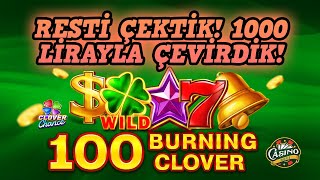 🔥 100 BURNING CLOVER 🔥 EGT DIGITAL SLOT OYUNLARI 💎 MEGA SPIN CASINO SLOT SLOTOYUNLARI EGT [upl. by Ardyaf]