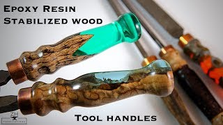 Epoxy resin amp stabilized wood tool handles [upl. by Grossman]