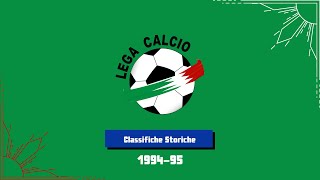 Classifiche Storiche Serie A 199495 [upl. by Asante]