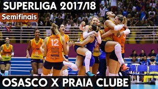 OSASCO X PRAIA CLUBE JOGO 2  SEMIFINAL SUPERLIGA 1718 HD [upl. by Anilas]