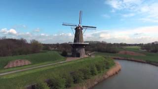 Wind mills of Gorinchem Holland 4K [upl. by Dotti]