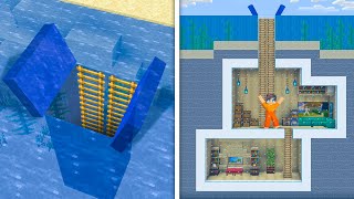 I Built a Secret Base Under The Ocean in Minecraft [upl. by Grewitz]