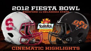 3 Oklahoma State vs 4 Stanford  Fiesta Bowl Cinematic Highlights [upl. by Balsam928]