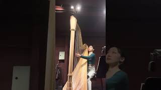 Simulation of orchestral audition  YunHuan CHEN harp [upl. by Ruhtua905]