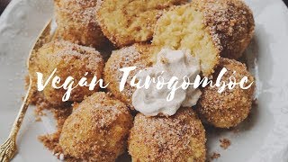 VEGÁN TÚRÓGOMBÓC RECEPT [upl. by Nemad]