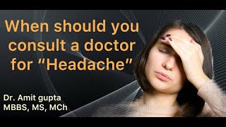 Brain tumor treatment in Delhi  When to consult doctor for headache  Best Neurosurgeon in Delhi [upl. by Pickard]