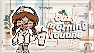 cozy weekend morning routine  aesthetic toca routines [upl. by Romeyn690]