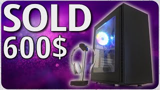 500 dollar BUDGET GAMING PC Build in 2024  Fractal Define C  Asus ROG  Sold for 600 [upl. by Still]