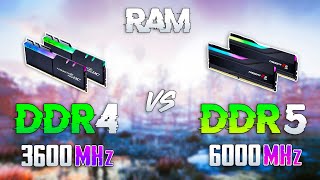 DDR4 3600MHz vs DDR5 6000MHz  Test in 10 Games [upl. by Yrogreg861]