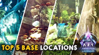 Top 5 Best Base Locations on Aberration  ARK Survival Ascended [upl. by Goar814]