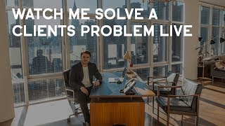 Watch Me Solve A Clients Problem LIVE [upl. by Akemehc]