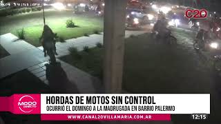 MODO DIRECTO  HORDAS DE MOTOS SIN CONTROL OCURRIÓ EN LA MADRUGADA DEL DOMINGO EN BARRIO PALERMO [upl. by Aicemak20]