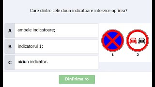 Care dintre cele două indicatoare interzice oprirea [upl. by Feeley]